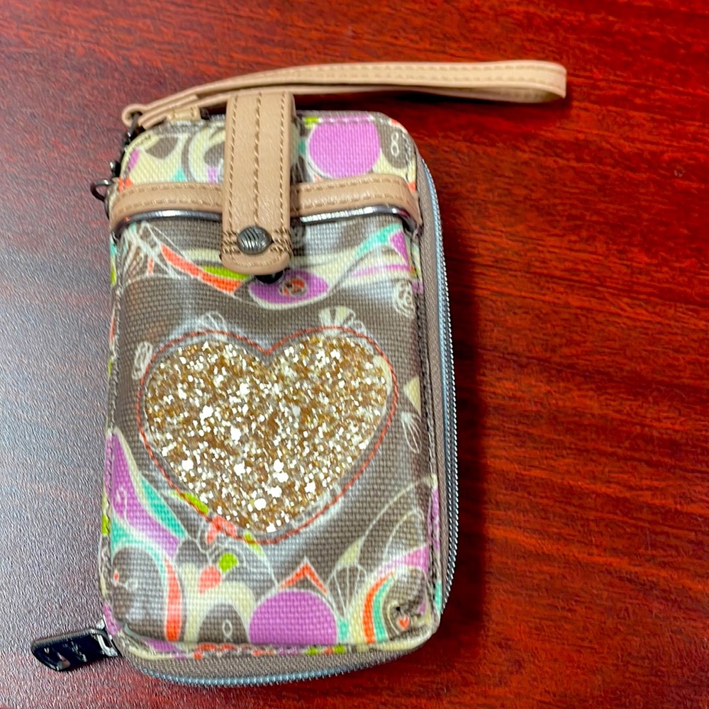 Sakroot upcycled wristlet